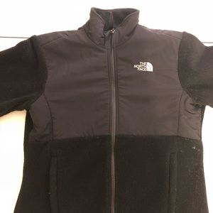 North Face girls Denali black jacket.